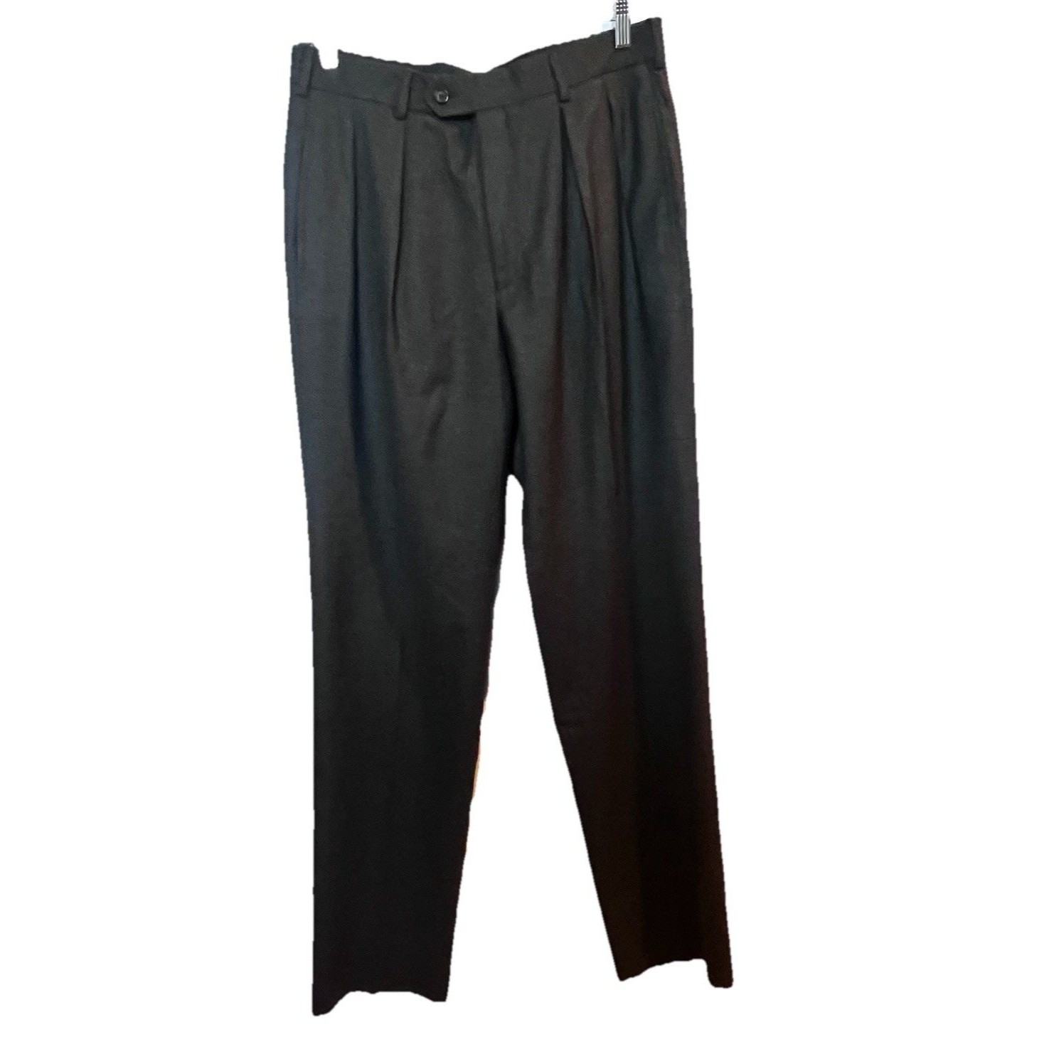 Howard Powell Men’s Pleated Wool Pants Lined 34 Waist Not Hemmed New/Tags Italy